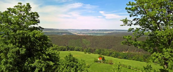 Jena von der Leuchtenburg aus gesehen