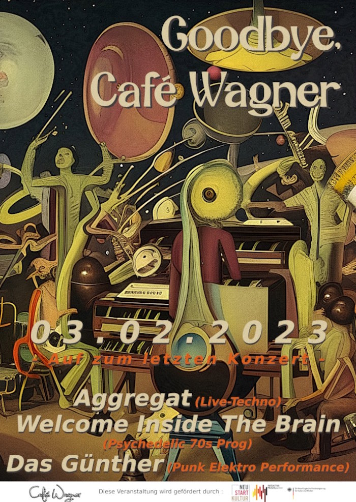 Aggregat, Welcome inside the Brain und Das Günther im Café Wagner Jena