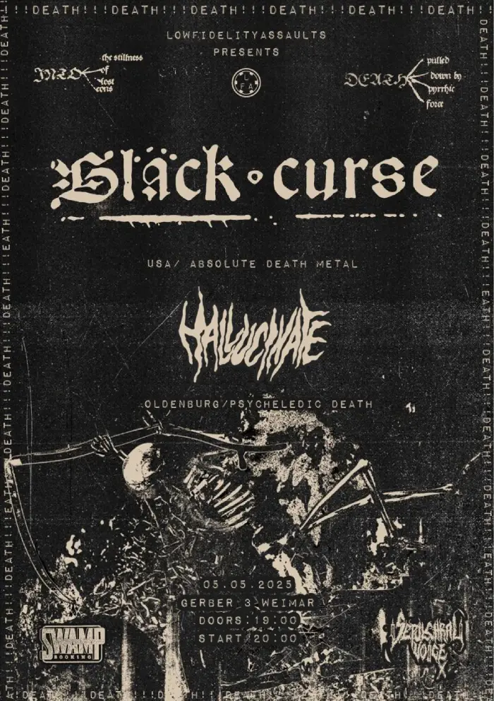 Black Curse und Hallucinate auf der Northern Poison 2025 Tour im Gerber Weimar